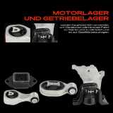 1x Motorlager Getriebelager Drehmomentstützlager Vorne für Nissan Pulsar Schrägheck C13 1.6L Bj ab 2015