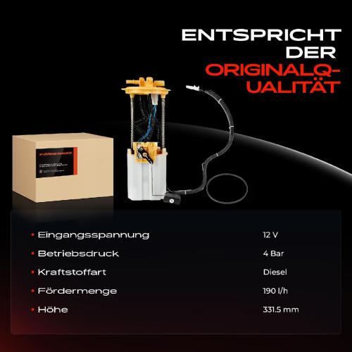 Frankberg 1x Kraftstoffpumpe für Mercedes-Benz Sprinter 3,5-T Bus Kasten Pritsche/Fahrgestell B906 Sprinter 3-T Bus Bild Frankberg 1x Kraftstoffpumpe für Mercedes-Benz Sprinter 3,5-T Bus Kasten Pritsche/Fahrgestell B906 Sprinter 3-T Bus