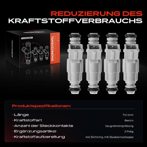 Frankberg 4x Einspritzventil Einspritzdüse für Ford Cougar Focus Mondeo II 2.0L 1998-2004 Bild Frankberg 4x Einspritzventil Einspritzdüse für Ford Cougar Focus Mondeo II 2.0L 1998-2004