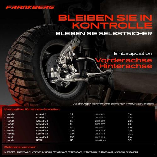 4x Koppelstange Hinterachse für Honda Accord IX Stufenheck VIII Kombi NSX II Coupe 2.4L 3.5L Bj ab 2008 Bild 4x Koppelstange Hinterachse für Honda Accord IX Stufenheck VIII Kombi NSX II Coupe 2.4L 3.5L Bj ab 2008