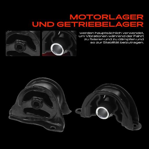 4x Motorlager Getriebelagerlager Vorne und Hinten für Honda Civic V Stufenheck EG EH 1.6L 1991-1995 Bild 4x Motorlager Getriebelagerlager Vorne und Hinten für Honda Civic V Stufenheck EG EH 1.6L 1991-1995