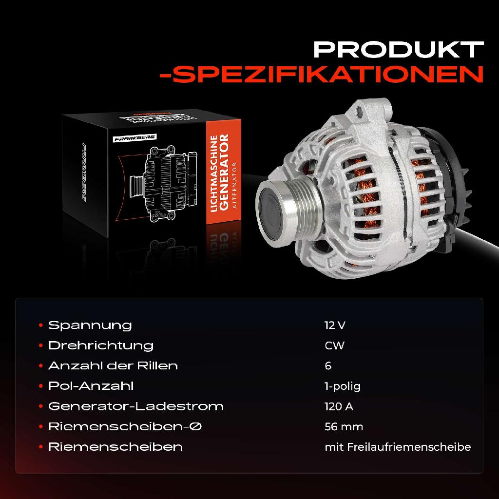 1x Lichtmaschine Generator für Volvo C70 I S40 S60 S70 S80 V40 V70 II XC70