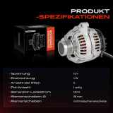 1x Lichtmaschine Generator für Volvo C70 I S40 S60 S70 S80 V40 V70 II XC70