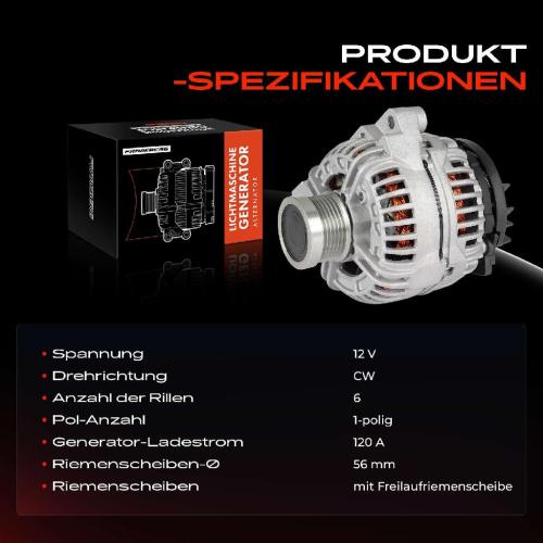 1x Lichtmaschine Generator für Volvo C70 I S40 S60 S70 S80 V40 V70 II XC70 Bild 1x Lichtmaschine Generator für Volvo C70 I S40 S60 S70 S80 V40 V70 II XC70