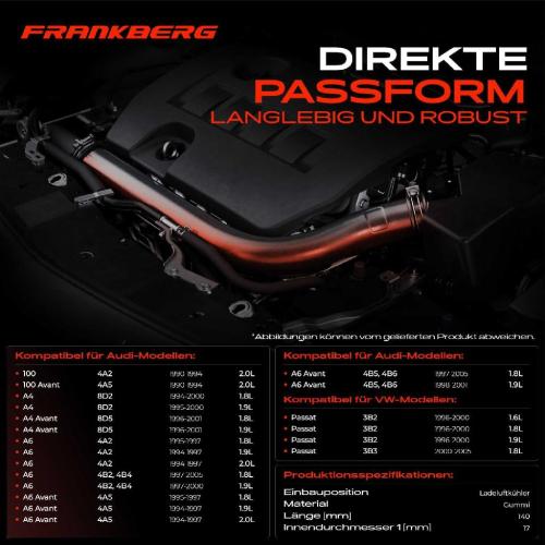 1x Kühlerschlauch Turboschlauch für VW Passat 3B2 3B3 Passat Variant 3B5 3B6 Audi 100 4A2 100 Avant 4A5 Bild 1x Kühlerschlauch Turboschlauch für VW Passat 3B2 3B3 Passat Variant 3B5 3B6 Audi 100 4A2 100 Avant 4A5