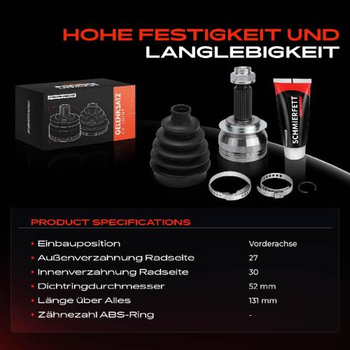 Frankberg 1x Antriebswelle Gelenksatz Vorderachse für Subaru Forester Legacy IV V Outback XV Bild Frankberg 1x Antriebswelle Gelenksatz Vorderachse für Subaru Forester Legacy IV V Outback XV
