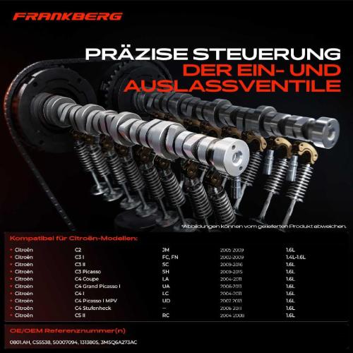 Frankberg 1x Nockenwelle für MINI Mini Clubman R56 R55 Mazda 3 Stufenheck Bild Frankberg 1x Nockenwelle für MINI Mini Clubman R56 R55 Mazda 3 Stufenheck