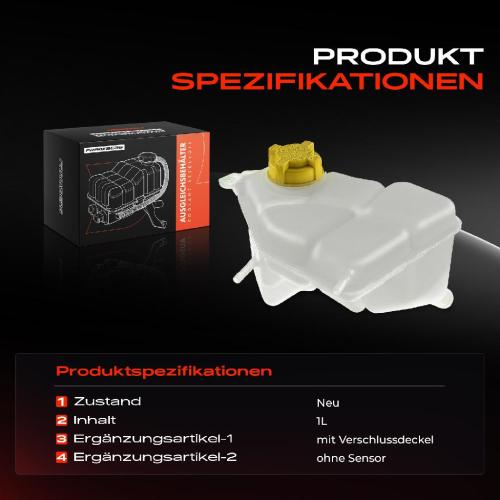 1x Ausgleichsbehälter Kühlmittelbehälter für Ford Fiesta V Fusion 1.4L 1.6L Bild 1x Ausgleichsbehälter Kühlmittelbehälter für Ford Fiesta V Fusion 1.4L 1.6L