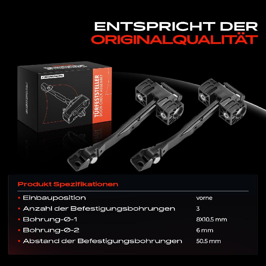 2x Türfeststeller Türfangband Türstopper für VW Golf VII Variant Van 5G1 BE1
