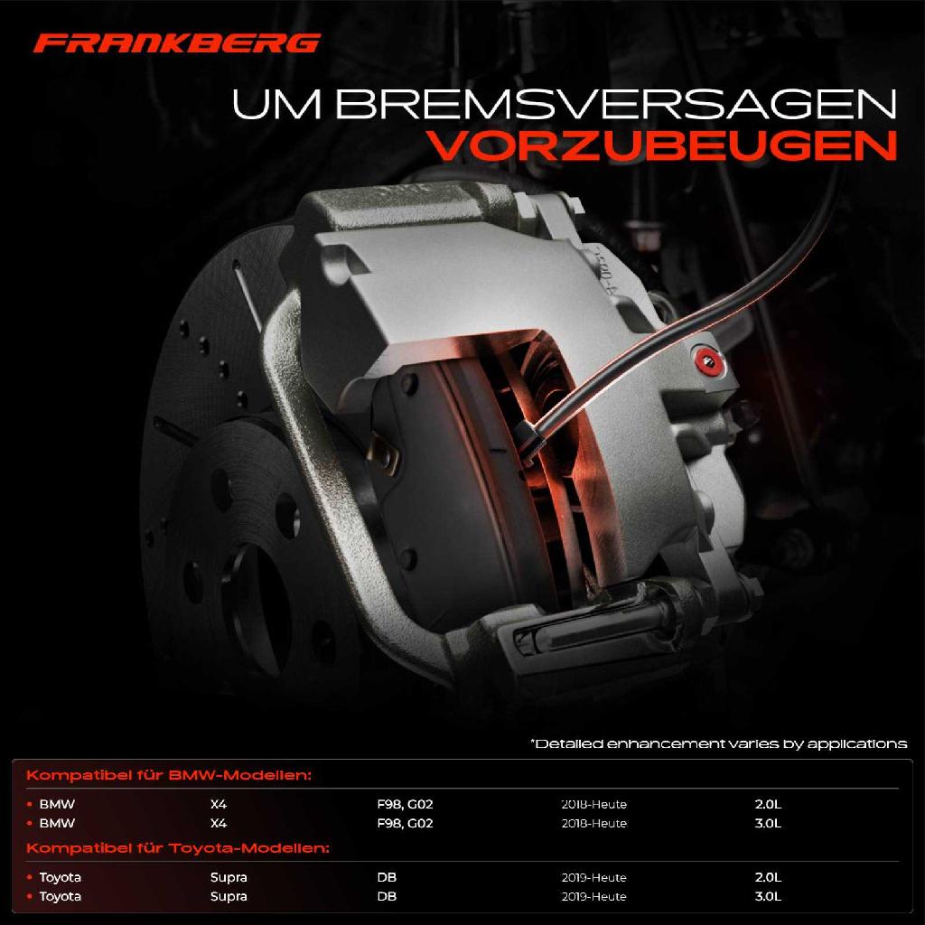 1x Warnkontakt Bremsbelagverschleiß Hinterachse für BMW X4 F98 G02 Toyota Supra DB