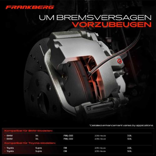 Frankberg 1x Warnkontakt Bremsbelagverschleiß Hinterachse für BMW X4 F98 G02 Toyota Supra DB Bild Frankberg 1x Warnkontakt Bremsbelagverschleiß Hinterachse für BMW X4 F98 G02 Toyota Supra DB