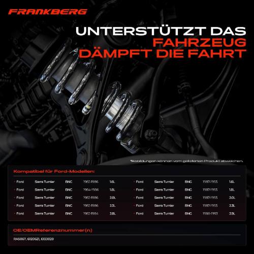 Frankberg 2x Fahrwerksfeder Hinterachse f r Ford Sierra Turnier BNC BNG 1982-1993 Bild Frankberg 2x Fahrwerksfeder Hinterachse f r Ford Sierra Turnier BNC BNG 1982-1993