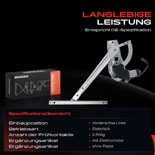 Frankberg 1x Fensterheber Vorne Links für Ford Transit Bus FD Kasten FA 2000-2014 Bild Frankberg 1x Fensterheber Vorne Links für Ford Transit Bus FD Kasten FA 2000-2014