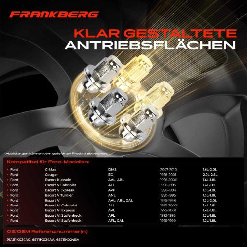 8x Radmutter für Ford C-Max Focus Mondeo Fiesta Transit Escort Scorpio Sierra Bild 8x Radmutter für Ford C-Max Focus Mondeo Fiesta Transit Escort Scorpio Sierra