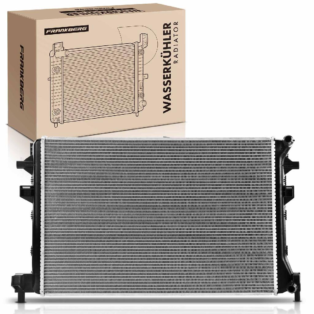 Frankberg 1x Kühler Wasserkühler Motorkühler für VW Golf Passat Tiguan Audi A3 8V Seat Leon