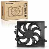 Frankberg 1x Motorkühller Einfachlüfter mit Kühlerlüfterrahmen Fiat Panda 312 319 Panda Van 312 519 0.9L