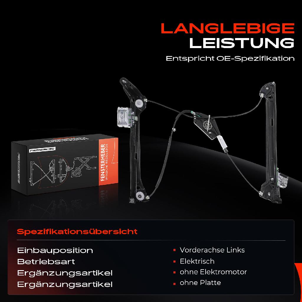 1x Fensterheber Vorne Links für AUDI A5 8T3 2007-2017 COUPE