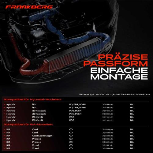 1x Ladeluftkühler Turbokühler für Hyundai i30 PD KIA Ceed Proceed Xceed CD 1.0L 1.6L Bild 1x Ladeluftkühler Turbokühler für Hyundai i30 PD KIA Ceed Proceed Xceed CD 1.0L 1.6L