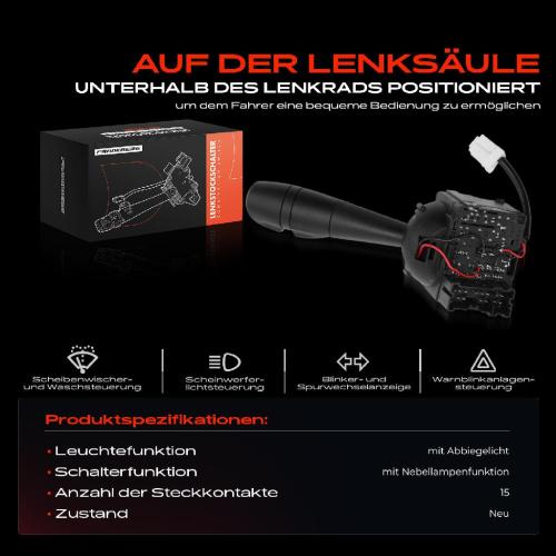 1x Kombischalter Lenkstockschalter für Dacia Duster Lodgy Sandero Renault Twingo Bild 1x Kombischalter Lenkstockschalter für Dacia Duster Lodgy Sandero Renault Twingo