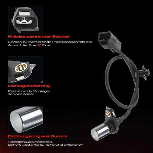 Frankberg 1x Kurbelwellensensor Impulsgeber für Toyota Auris Avensis Corolla MR 2 III Celica Bild Frankberg 1x Kurbelwellensensor Impulsgeber für Toyota Auris Avensis Corolla MR 2 III Celica
