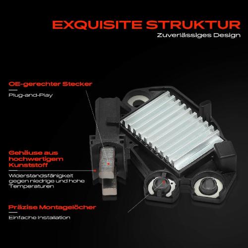1x Lichtmaschinenregler Generatorregler für Peugeot 206 306 406 Citroën C5 Berlingo Bild 1x Lichtmaschinenregler Generatorregler für Peugeot 206 306 406 Citroën C5 Berlingo