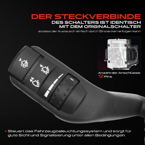 1x Kombischalter Lenkstockschalter für Ford Transit FA FB FC FD FM FN FF FSFZ 2006-2014 Bild 1x Kombischalter Lenkstockschalter für Ford Transit FA FB FC FD FM FN FF FSFZ 2006-2014