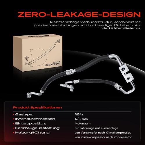 1x Hochdruckleitung Niederdruckleitung Klimaanlage für Ford Fiesta VI CB1 CCN 1.4L Bild 1x Hochdruckleitung Niederdruckleitung Klimaanlage für Ford Fiesta VI CB1 CCN 1.4L