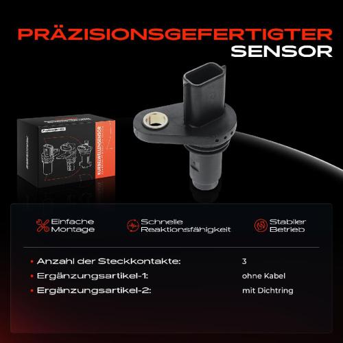 1x Kurbelwellensensor Impulsgeber für Nissan Micra III NV200 Note Qashqai I 1.6L Bild 1x Kurbelwellensensor Impulsgeber für Nissan Micra III NV200 Note Qashqai I 1.6L