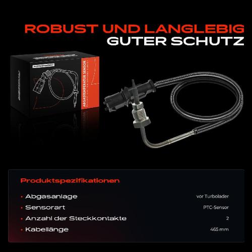 1x Abgastemperatursensor für Jeep Grand Cherokee IV WK WK2 Bild 1x Abgastemperatursensor für Jeep Grand Cherokee IV WK WK2