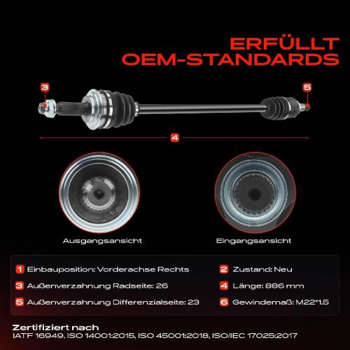 Frankberg 1x Antriebswelle Vorderachse Rechts für Toyota Yaris KSP9 NCP9 NSP9 SCP9 ZSP9 P9 Bild Frankberg 1x Antriebswelle Vorderachse Rechts für Toyota Yaris KSP9 NCP9 NSP9 SCP9 ZSP9 P9