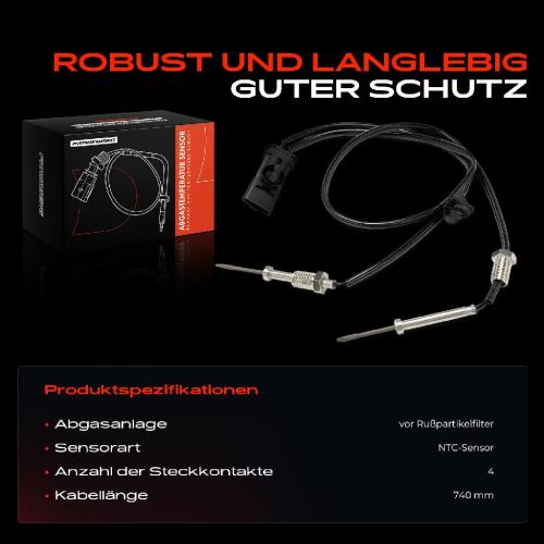 Frankberg 1x Abgastemperatursensor für Citroën Berlingo Peugeot 208 308 Bild Frankberg 1x Abgastemperatursensor für Citroën Berlingo Peugeot 208 308