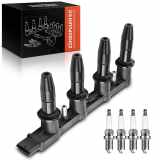 Frankberg 1x Zündspule Zündkerze für Alfa Romeo 159 Fiat Croma Stilo Multi Wagon Opel Astra G Cabriolet