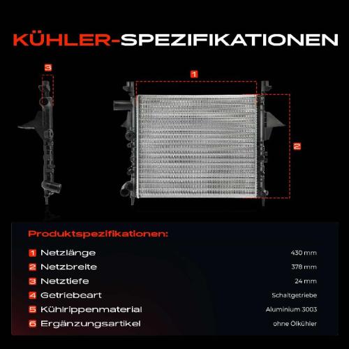 1x Kühler Wasserkühler Motorkühler für Renault Twingo I Kasten/Schrägheck C06 1.2L Bild 1x Kühler Wasserkühler Motorkühler für Renault Twingo I Kasten/Schrägheck C06 1.2L
