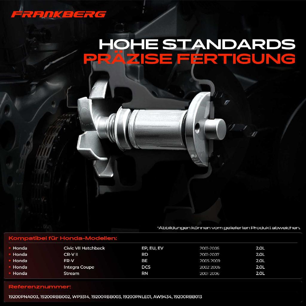 1x Wasserpumpe Kühlwasserpumpe für Honda Civic VII EP CR-V II RD FR-V BE Integra Coupe Stream 2.0L