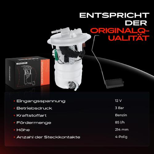 1x Kraftstoffpumpe für Citroën C4 Coupe I Stufenheck C5 Break II Peugeot 3008 MPV 307 CC SW 308 Bild 1x Kraftstoffpumpe für Citroën C4 Coupe I Stufenheck C5 Break II Peugeot 3008 MPV 307 CC SW 308