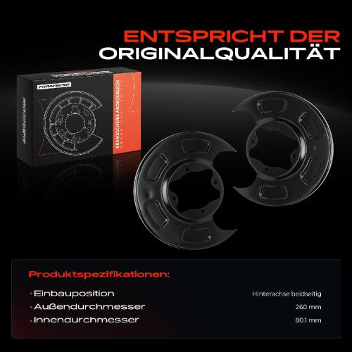 Frankberg 2x Ankerblech Bremsscheibe Hinterachse Beidseitig für KIA Picanto SA 1.0L 1.1L 2004-2011 Bild Frankberg 2x Ankerblech Bremsscheibe Hinterachse Beidseitig für KIA Picanto SA 1.0L 1.1L 2004-2011