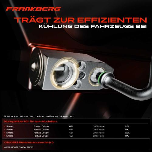 1x Expansionsventil Klimaanlage für Smart Fortwo Cabrio Coupe 451 0.8L 1.0L Bj ab 2007 Bild 1x Expansionsventil Klimaanlage für Smart Fortwo Cabrio Coupe 451 0.8L 1.0L Bj ab 2007