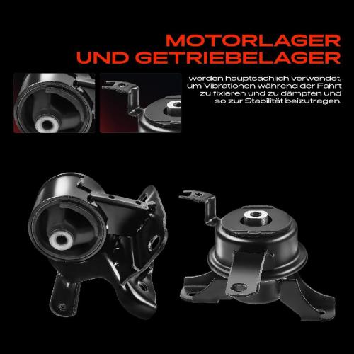 3x Motorlager Getriebelagerlager Vorne und Hinten für Chevrolet Astra Toyota Corolla 1998-2002 Bild 3x Motorlager Getriebelagerlager Vorne und Hinten für Chevrolet Astra Toyota Corolla 1998-2002