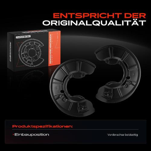 2x Ankerblech Bremsscheibe Vorderachse Beidseitig für Tesla Model 5YJS Model X 5YJX 60D P90D Bild 2x Ankerblech Bremsscheibe Vorderachse Beidseitig für Tesla Model 5YJS Model X 5YJX 60D P90D