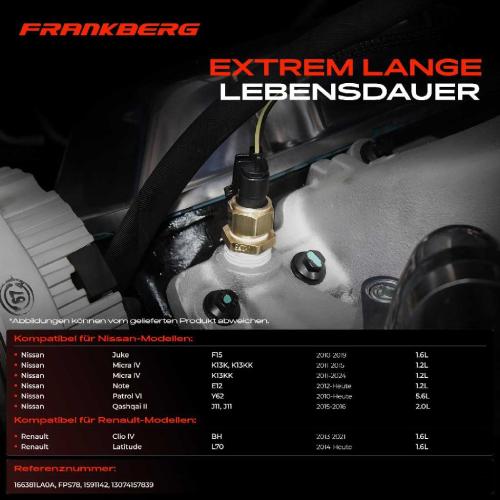 1x Sensor Kraftstoffdruck für Nissan Juke F15 Micra Note Patrol Renault Clio IV BH Bild 1x Sensor Kraftstoffdruck für Nissan Juke F15 Micra Note Patrol Renault Clio IV BH