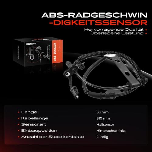 Frankberg 1x ABS Sensor Hinterachse links f r Hyundai i30 Kombi KIA Cee'D Schr gheck SW Pro 1.4L 1.6L 2.0L 2006-2013 Bild Frankberg 1x ABS Sensor Hinterachse links f r Hyundai i30 Kombi KIA Cee'D Schr gheck SW Pro 1.4L 1.6L 2.0L 2006-2013