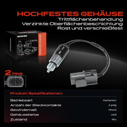 1x Bremslichtschalter für Ford Maverick Nissan 300 ZX NP300 Pathfinder Serena Bild 1x Bremslichtschalter für Ford Maverick Nissan 300 ZX NP300 Pathfinder Serena