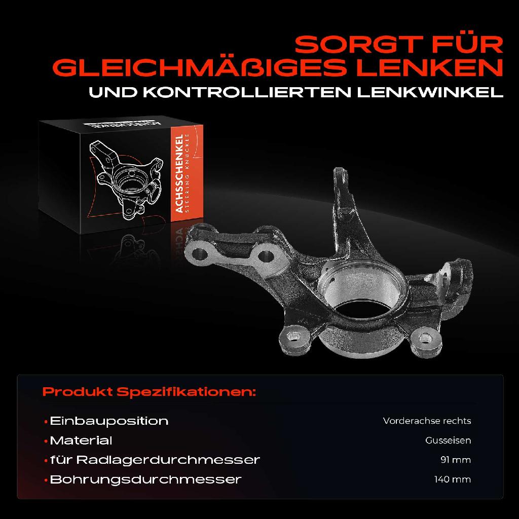 1x Achsschenkel Radaufhängung Vorderachse Rechts für Honda CR-V III RE 2.2L 2.4L 2007-2009