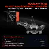 1x Achsschenkel Radaufhängung Vorderachse Rechts für Honda CR-V III RE 2.2L 2.4L 2007-2009