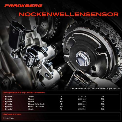 1x Nockenwellenposition Sensor für Hyundai Coupe GK Elantra Stufenheck XD Matrix FC 1.8L 2.0L Bild 1x Nockenwellenposition Sensor für Hyundai Coupe GK Elantra Stufenheck XD Matrix FC 1.8L 2.0L