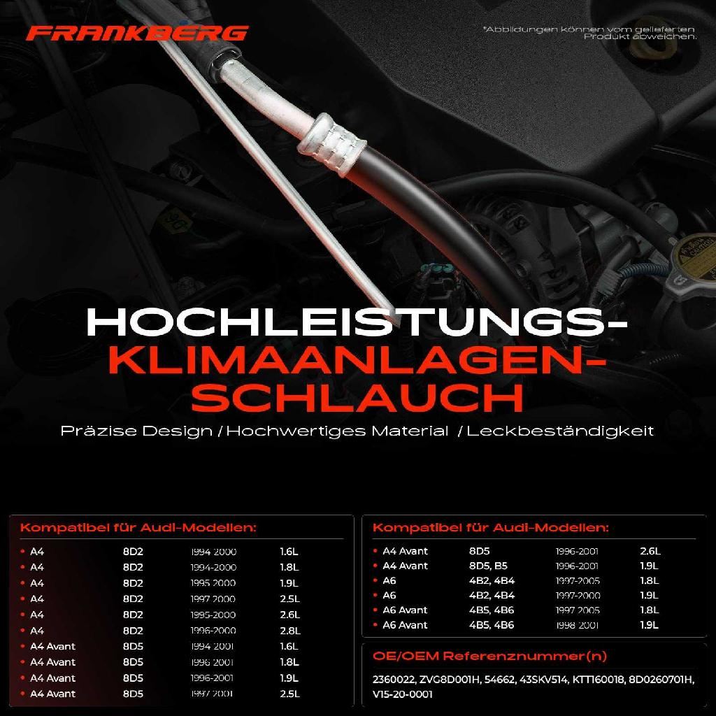 1x Hochdruckleitung Klimaanlage für VW Passat 3B3 3B2 Audi A4 8D2 B5