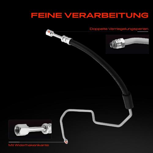 1x Servolenkung Schlauch für Saab 9-3 YS3D 900 II Cabriolet 2.0L-2.5L 1993-2003 Bild 1x Servolenkung Schlauch für Saab 9-3 YS3D 900 II Cabriolet 2.0L-2.5L 1993-2003