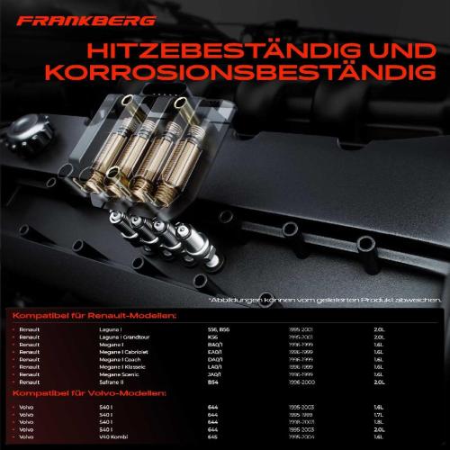 Frankberg 1x Zündmodul Zündspule für Renault Laguna I Grandtour Megane Cabriolet Coach Klasseic Scenic Safrane II Bild Frankberg 1x Zündmodul Zündspule für Renault Laguna I Grandtour Megane Cabriolet Coach Klasseic Scenic Safrane II