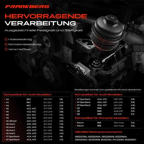1x Ölfiltergehäuse für Audi A6 4G Q5 8R Porsche Macan 95B 2.0L Bild 1x Ölfiltergehäuse für Audi A6 4G Q5 8R Porsche Macan 95B 2.0L