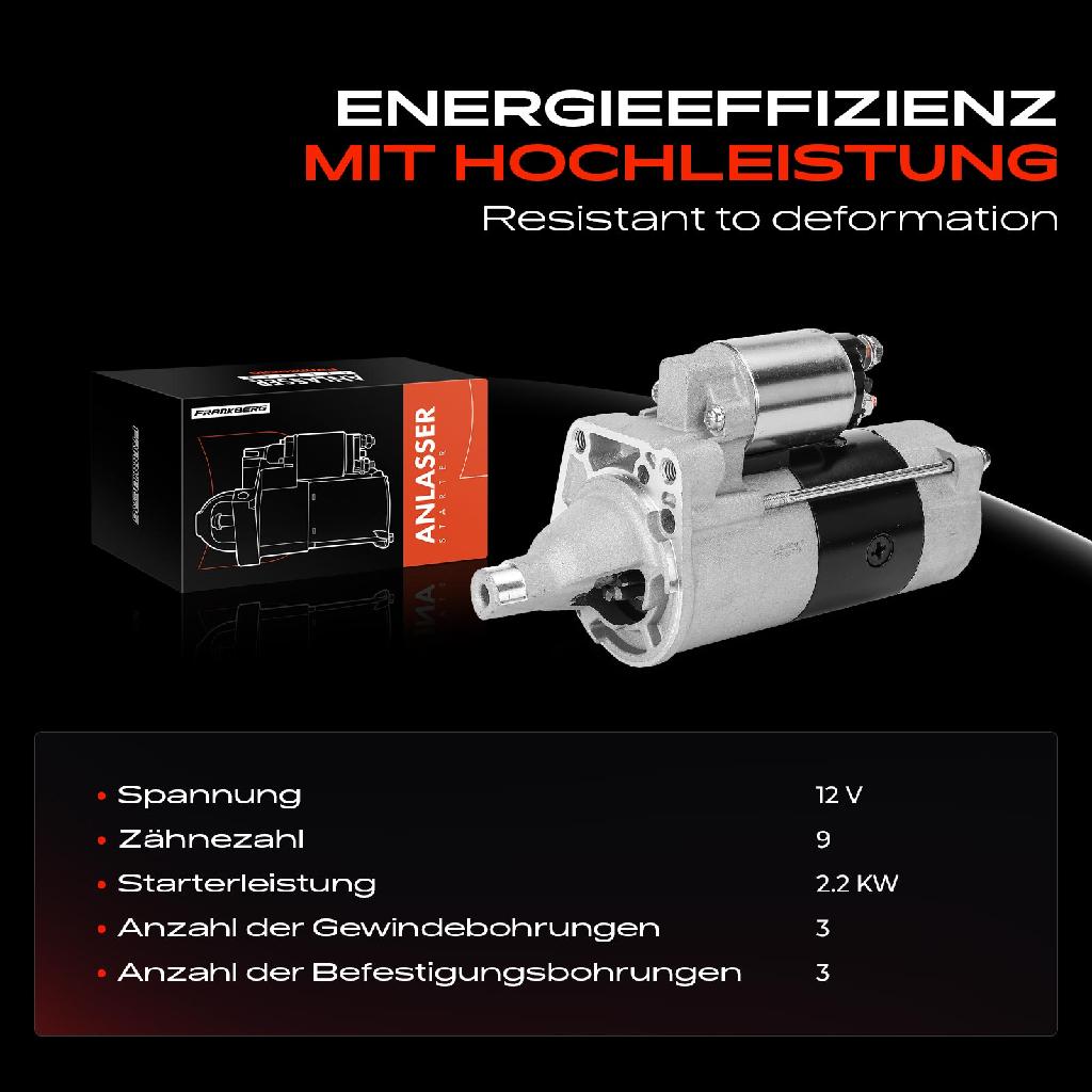 1x Anlasser Starter für Chrysler Grand Voyager V RT Voyager IV RG RS 2.8L Bj ab 2004